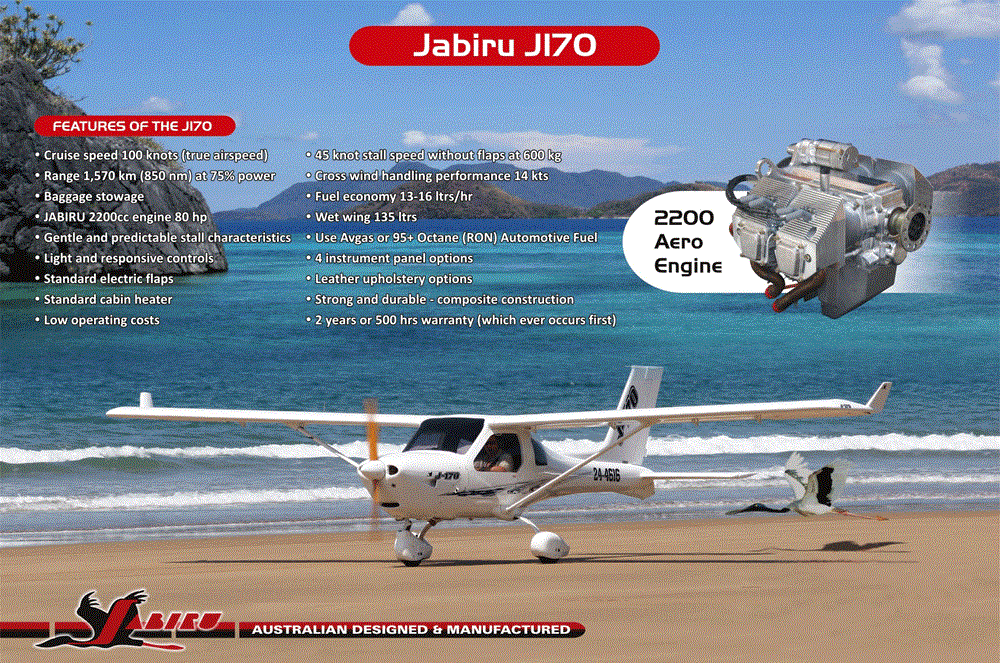 هواپیمای فوق سبک جابیرو Jabiru J 170